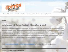 Tablet Screenshot of nccottonfestival.com